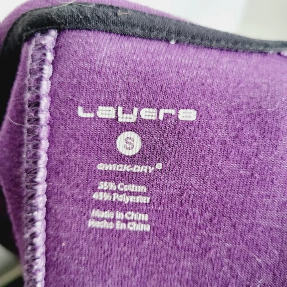 Layers 8 Heathered Purple Zip Up Hoodie - Picture 8 of 8